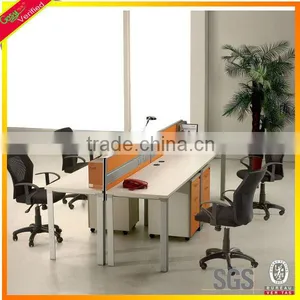 Popular Aluminium Furniture Partition Workstation With Glass Screen thumbnail-1