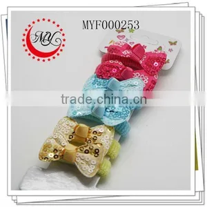 Fashion Cute Sequins Bow Color Elastic Band thumbnail-1