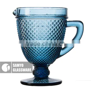 SAMYO Handmade Multipurpose Pressed Glass Pattern With Bule Color thumbnail-2