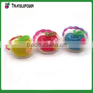 Lovely Candy Colors Apple Design Children Hair Tie Set thumbnail-1