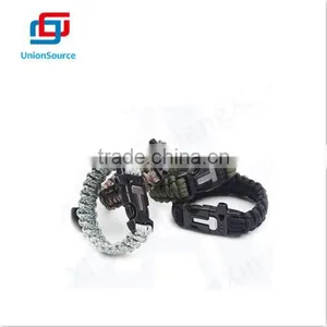Hot Sale Bracelet Handmade Weave Parachute Rope Compass Bracelet thumbnail-1