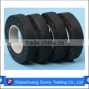 Rubber Adhesive Quality Black Fabric Cotton Insulation Tape thumbnail-1