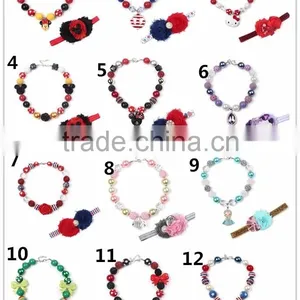 2016 Bear Pendants Latest Design Beads Necklace Set thumbnail-6