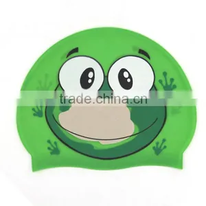 Summer Diving Promotional KID Swimming Cap, Animals Printing Swimming Cap., Child Silicon Swimming Cap thumbnail-4
