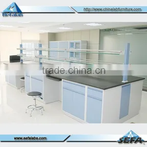 Universal Chemistry Laboratory Furniture Steel Workbench Workstation thumbnail-1