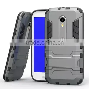 Factory Price Iron-Bear Shockproof Rugged Hybrid Stand Case Cover For Moto G3 thumbnail-4
