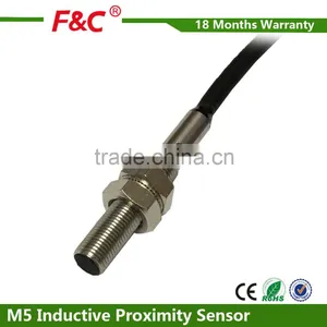 Dia 5mm Small Round Shield Inductive Proximity Switch With CE thumbnail-1
