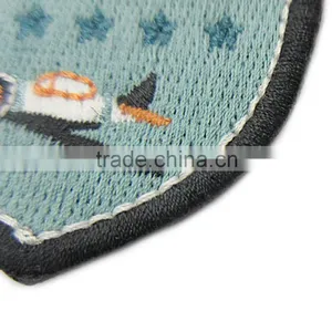 Custom Shaped Embroidered Patched No Minimum Laser Cut Embroidered Patch thumbnail-4