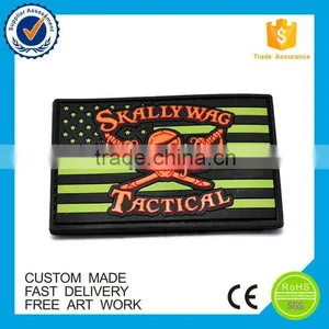 2016 Skull Shape Cheap Custom Fashion Pvc Patch thumbnail-6