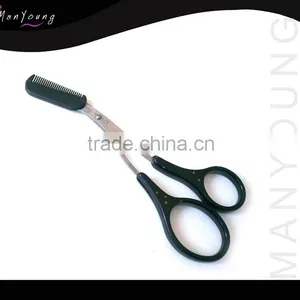 Fashion Style Cosmetic Eyebrow Scissors With Comb thumbnail-1