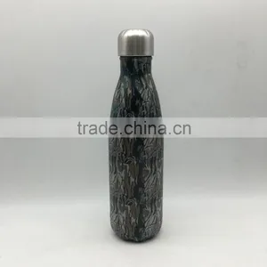 500ml Stainless Steel Bottle Insulated Bottle/ Vacuum Water Drinking Bottle Leaf Air Transfer thumbnail-1