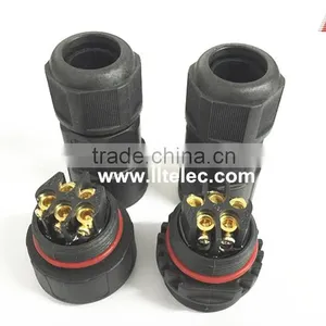 5 Poles Screw Connection Male to Female Waterproof Connector thumbnail-2