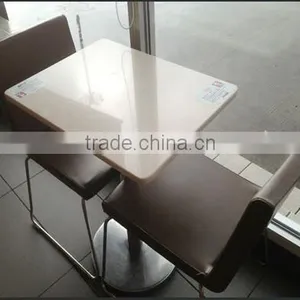 Newest Fashion Acrylic Solid Surface Coffee Table,artificial Stone Restaurant Dinning Table and Charis thumbnail-2