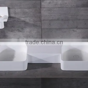Hot Sale Acrylic Solid Surface Basin/resin Wash Basin,Wall Mounted Acrylic Solid Surface Wash Basin thumbnail-1