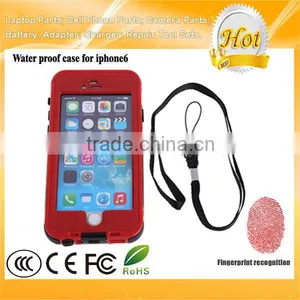 Red for IPhone 6 Waterproof Case Cover Fingerprint Touch ID 9 Colors for Your Choose thumbnail-2