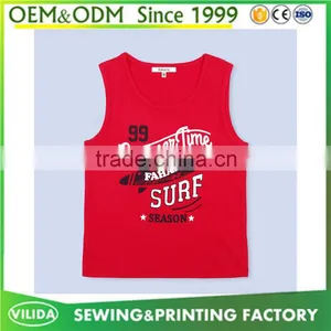 Factory Price Fashion Boys Sleeveless t Shirt Childrens Boys Printing Vest thumbnail-1