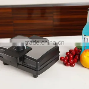 Selling on TV 2 Slice SS Cover Electric Non-stick Coating Bread Waffle Maker thumbnail-1