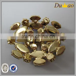 Blue Metal Rhinestone Shoe Buckle thumbnail-3