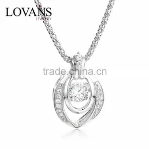 925 Sterling Silver Dancing Stone Jewellery Pendant SPG897W thumbnail-1