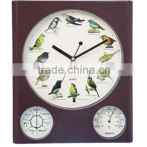 Cuckoo Clock Weather Station Wall Clock With Temperature YZ-8975 thumbnail-1
