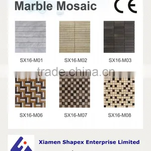 Mix Color Marble Mosaic Tile for Sale thumbnail-2