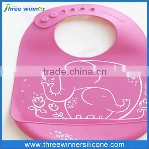 FDA Custom Baby Bib Eco Friendly Silicone Baby Bib thumbnail-5