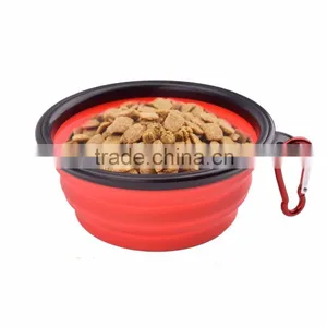 Collapsible Dog Bowl Travel Silicone Dog Pet Feeder thumbnail-1