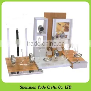 Elegant Large Wooden Countertop Watch Display Holder thumbnail-3