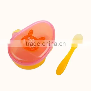 Luxury Baby Feeder Plastic Baby Food Bowl With Spoon thumbnail-2