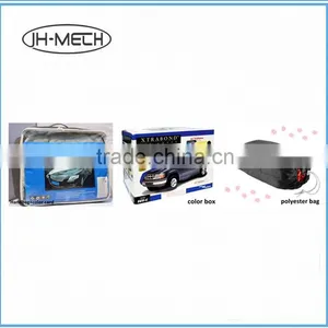Black Color 100% Polyester Universal Fitted Car Cover thumbnail-2