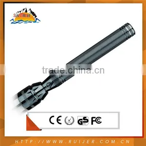 2015 Best Selling Rechargeable Torch Flashlight Red Led Flashing thumbnail-2