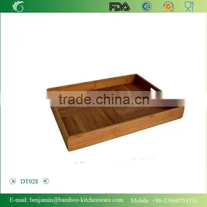 DT028/Simply Bamboo Extra Large Bamboo Wood Rectangle Serving Tray thumbnail-1