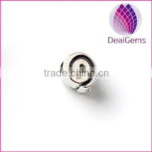 Latest Design Large Hole Loose Metal Bead Decorative Charm Beads thumbnail-1