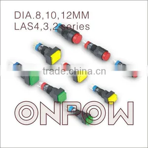 ONPOW Small Pushbutton Switch(LAS2,3,4 Series ,Dia.8mm,10mm,12mm,CE,ROHS,REECH) thumbnail-1