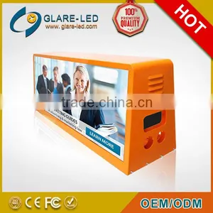 2015 HD Video Taxi Top Led Display Double Side Screen Led Taxi Top Advertising thumbnail-1
