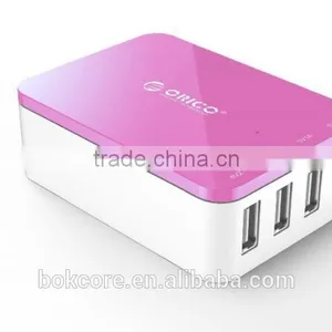 Csa-4u PORTABLE 4 Port 20W High Speed Desktop USB Charger/Wall Travel Power Adapter for Galaxy S6 and S6 thumbnail-1