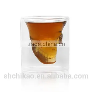 Crystal Skull Head Vodka Shot Wine Glass Novelty Cup thumbnail-1