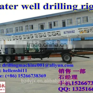 600 Meter Trailer Mounted Water Well Drilling Rig thumbnail-2