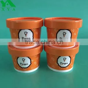 Dessert Gelato Paper Cups With Paper Lids thumbnail-1