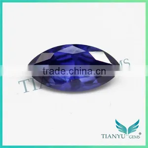 2016 Trending Products 925 Silver Ring With Blue Stone 33# Marquise Cut Stone Corundum Blue Sapphire thumbnail-2