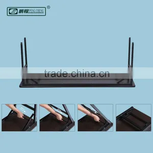 China Manufacturer Wooden Steel Base Folding Conference Table thumbnail-4