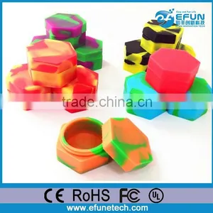 Food Grade Non-stick Silicone Jars Dab Wax Vaporizer Oil Containers thumbnail-2