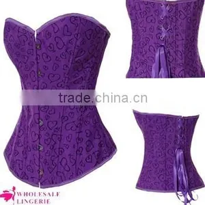 2015 Hot Selling Steel Boned Underbust Corset Bustier Latex Waist Cincher thumbnail-2