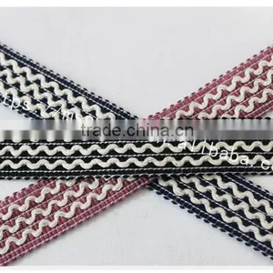 High Qualoity 2cm Width Wave Embroidery Elastic Webbing Wholesale thumbnail-5