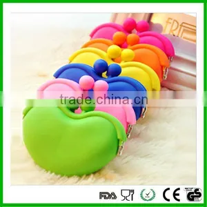 2016 Popular Silicone Heart Shape Coin Purse Small Women Wallet thumbnail-3