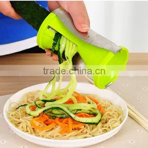 2016 Easy Use Manual Grip Veggie Spaghetti Maker , Custom Logo Vegetable Spiral Slicer , Update Improved Spiralizer Dishwasher thumbnail-6