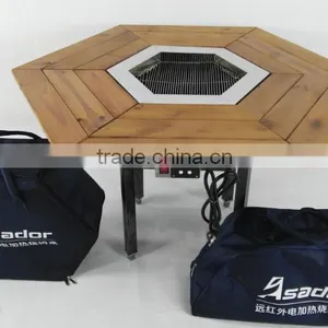 High Quality China Manufacturer AR-20161036 Easy Assembled and Clearn Grill Table thumbnail-1