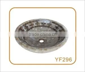 Cheap Natural Stone Polished Grey Granite Bathroom Wash Basin thumbnail-1