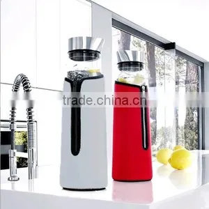 35 Oz Glass Drip-free Carafe With Stainless Steel Silicone Flip-top Lid, Glass Water Pitcher, Glass Fridge Carafe, Ice Tea Maker thumbnail-2