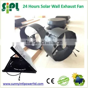 SUNNY FAN Wall Window Mounted Basement Bathroom Use Solar Panel Powered Small Size Round Shape Air Exhaust Fan Ventilation Fan thumbnail-4